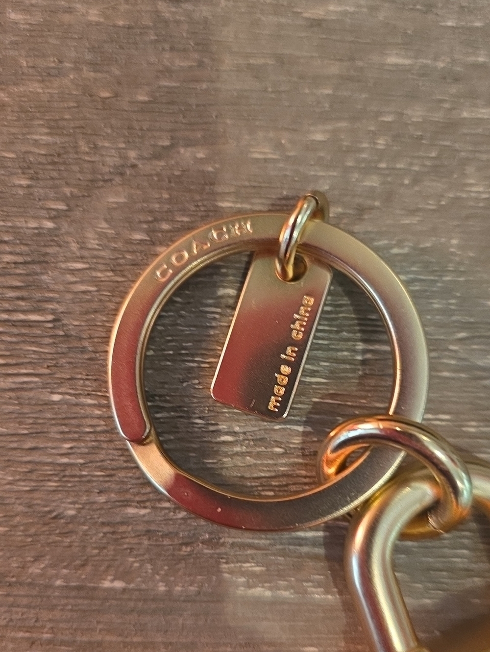 Coach Authentic Lock And Key Valet Key Fob - Picture 2 of 4